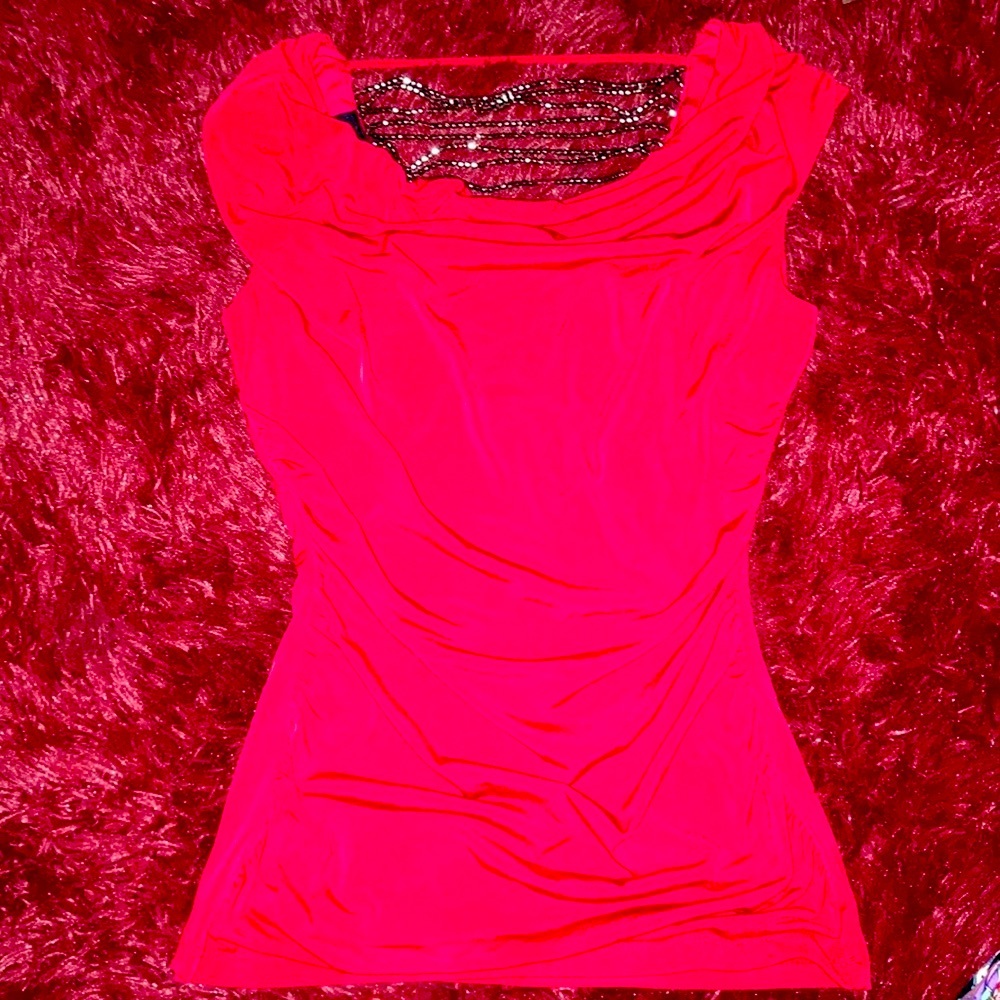 Red Beaded Blouse